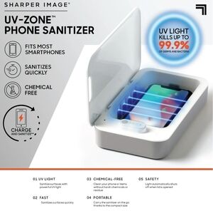 NIB UV Sterilizer Sanitizer Box for ... Phones, Ear Buds,Keys